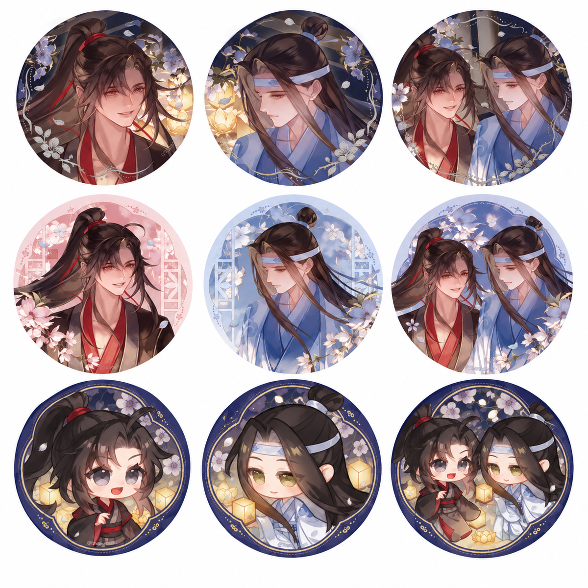 Grandmaster of Demonic Cultivation Animation Hidden Flower Shadow Badge - Blind Pack