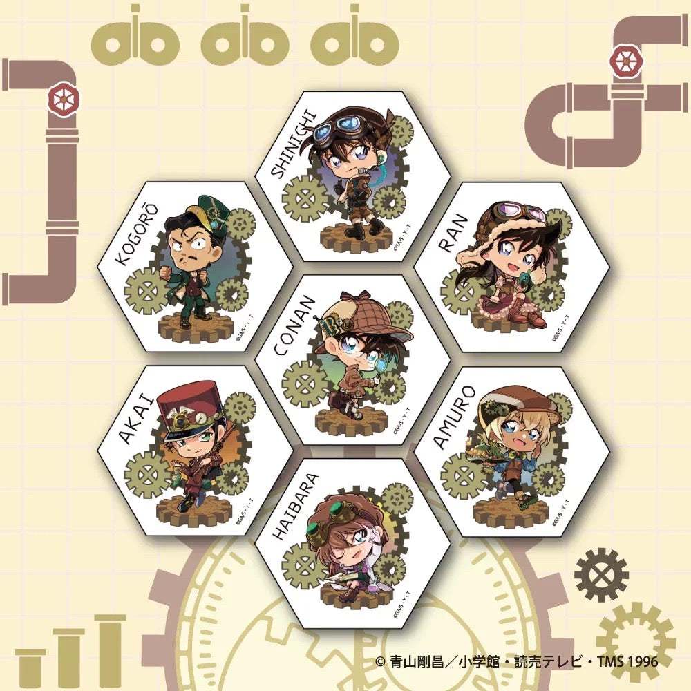Detective Conan 2025 Osaka Castle Steampunk Series Chibi Acrylic Brick - Blind Pack