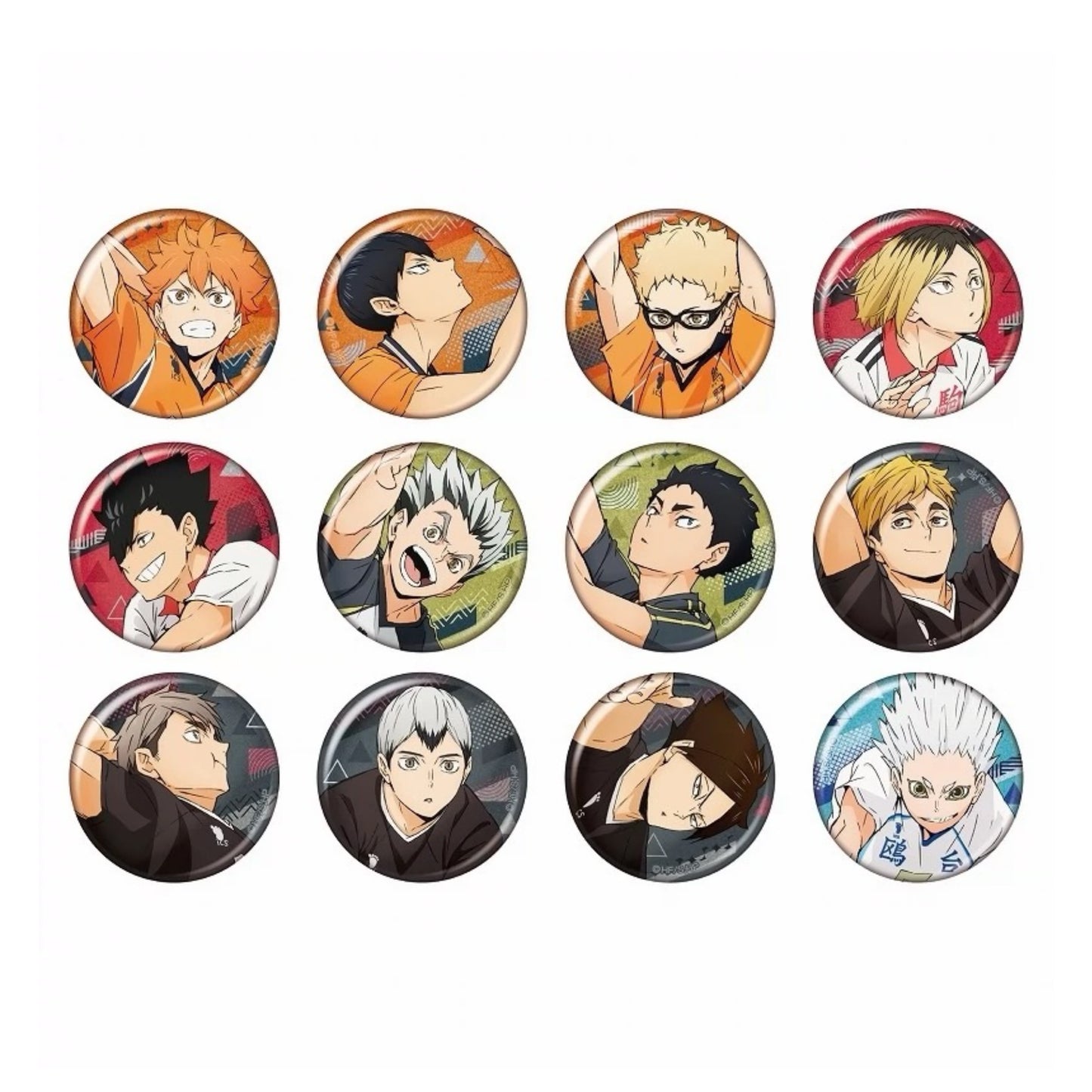 Haikyuu!! Spike Glitter Can Badge Blind Pack