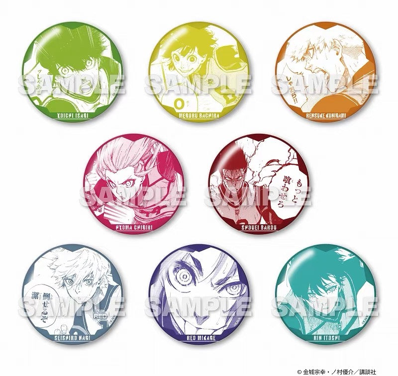 Blue Lock YLine Original Art Monochrome Iron Man Badge Blind Pack