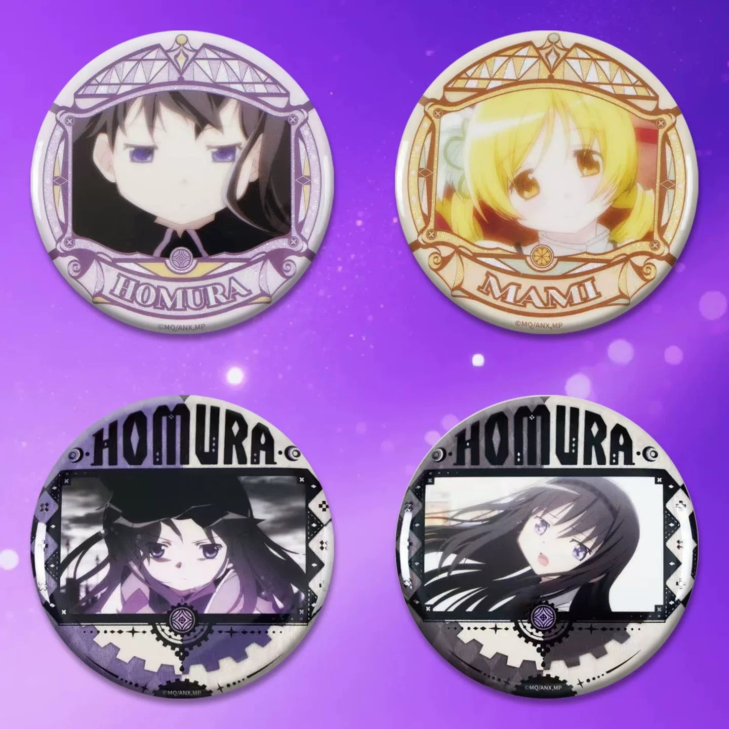 Puella Magi Madoka Magica the Movie Part 1: Beginnings / Part 2: Eternal Scene Photo Badge - Blind Pack
