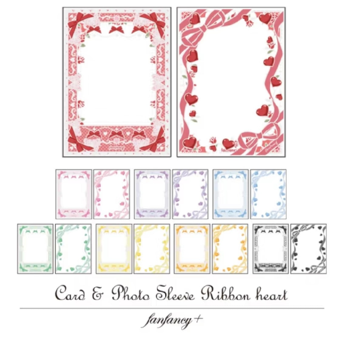 FUKUYA Card Sleeve Ribbon Heart Blind Pack