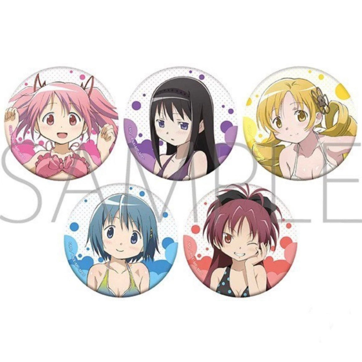 Madoka Magica Swimsuit Can Badge Blind Pack