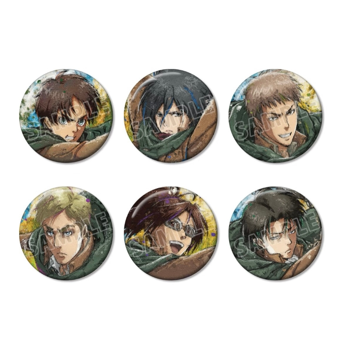 Attack On Titan Grunge CANVAS Can Badge Blind Pack