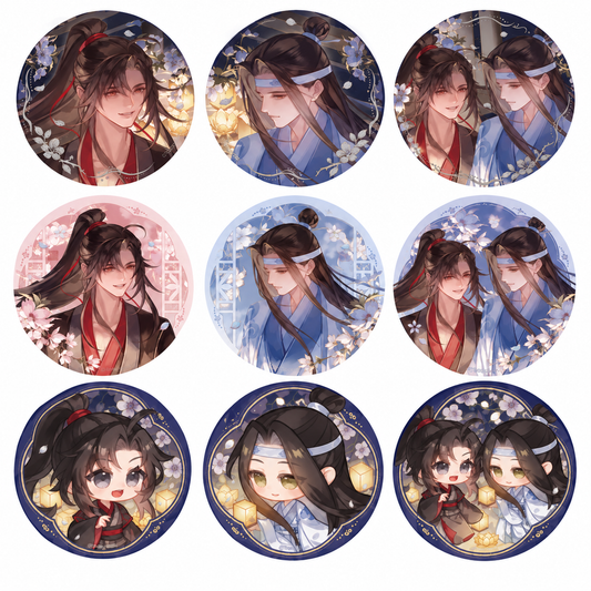 Grandmaster of Demonic Cultivation Animation Hidden Flower Shadow Badge - Blind Pack