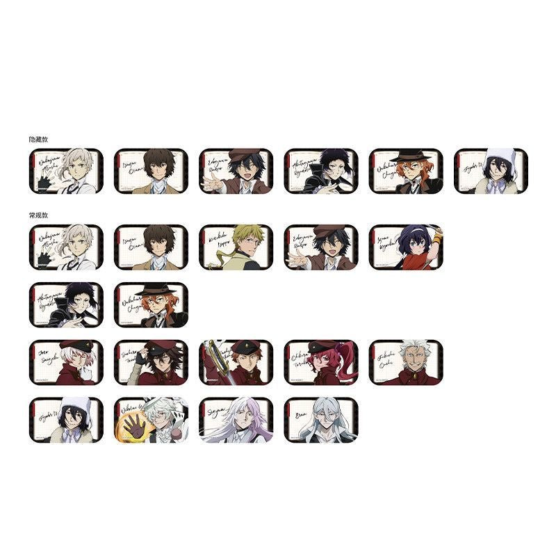 Bungo Stray Dogs Square Tinplate Badge - Blind Pack