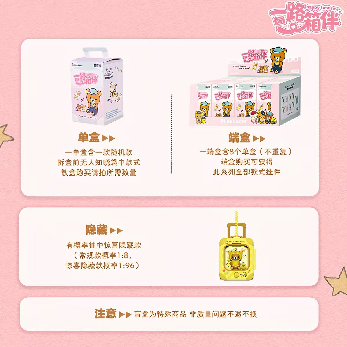 Rilakkuma Travel Together Series Charm - Blind Box