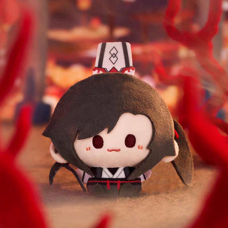 Heaven Official’s Blessing Animation Cute Ghost Market Series Round Plushy Keychain - Blind Box
