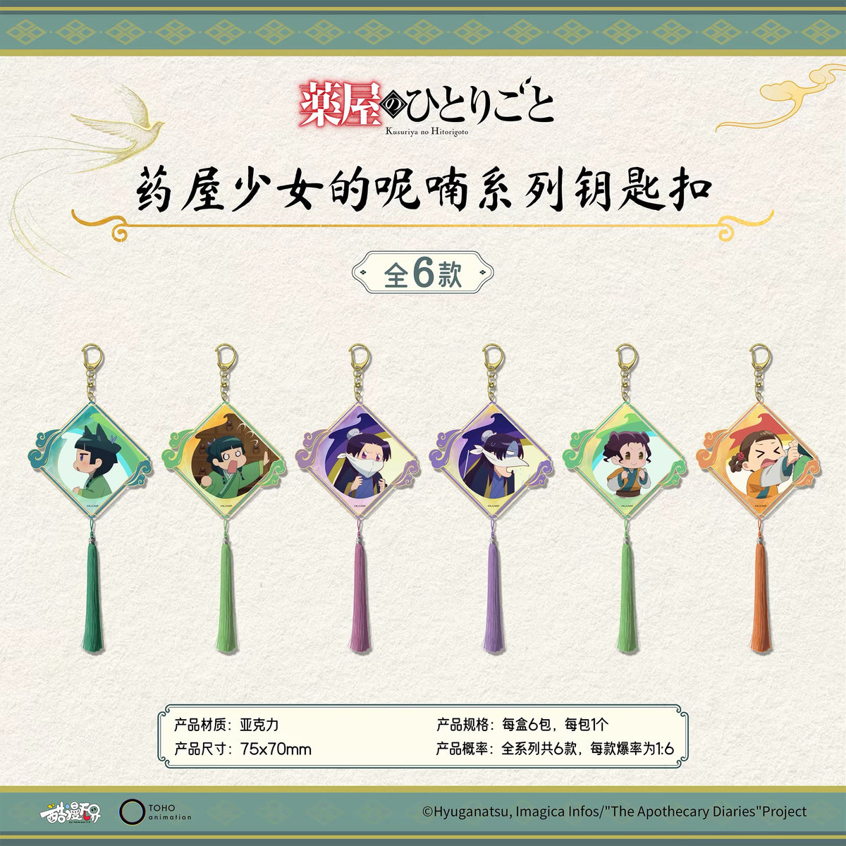 The Apothecary Diaries Series Keychain - Blind Pack
