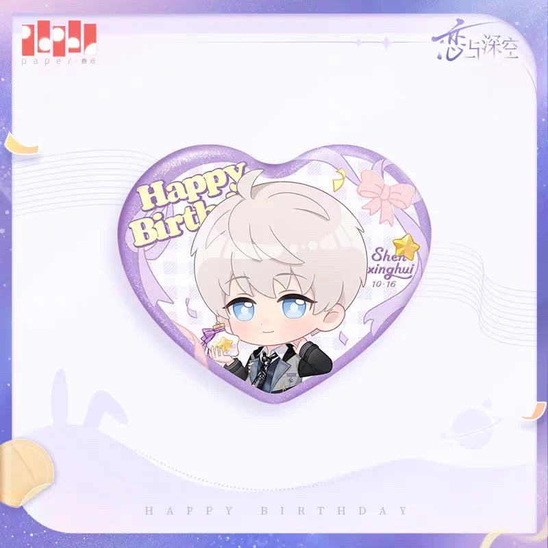 Love and Deepspace 2025 Birthday Chibi - Tin Badge