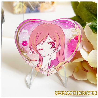 Kamisama Kiss Heart Tinplate Badge - Blind Pack