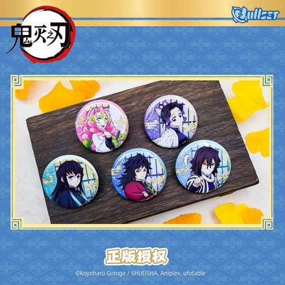 Demon Slayer Illustration Series Tinplate Badge - Blind Pack