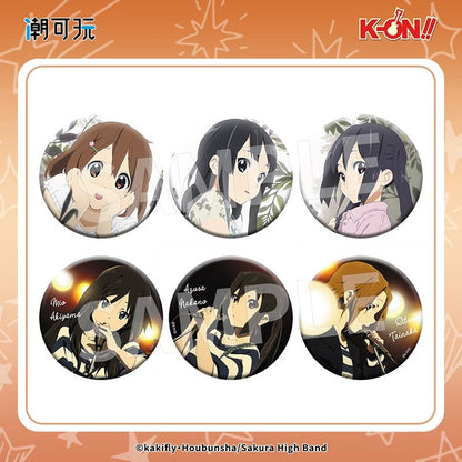 K-ON!! Round Tinplate Badge - Blind Pack