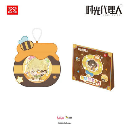LINK CLICK Colorful Candy Series Plush Badge Cover Set - Blind Box