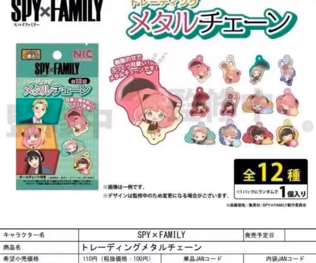SPY×FAMILY Acrylic Metal Keychain - Blind Pack