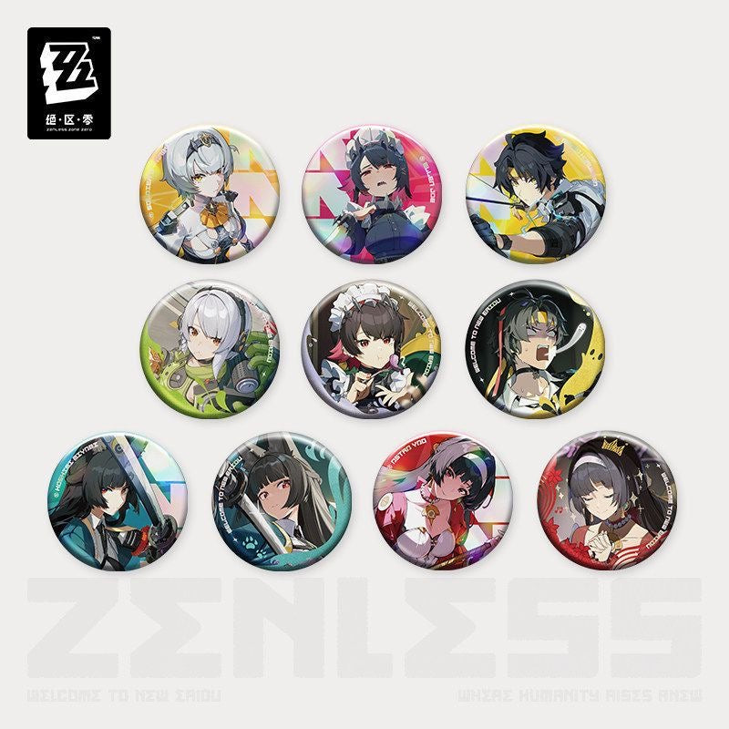 Zenless Zone Zero Curated Rope Collection Series Tinplate Badge Vol.1 - Blind Pack