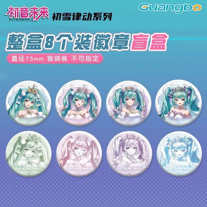 Hatsune Miku First Snow Rhythm Series Tinplate Badge - Blind Pack