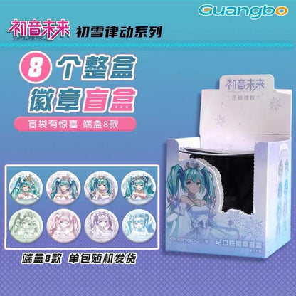 Hatsune Miku First Snow Rhythm Series Tinplate Badge - Blind Pack
