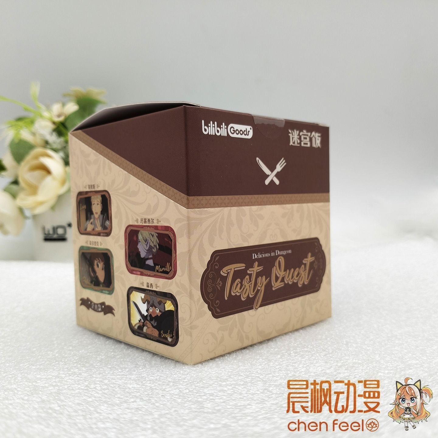 Delicious in Dungeon Yummy Monster Series Square Tinplate Badge - Blind Pack