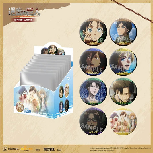 Attack on Titan TV Scene Illustration Badge - Blind Pack