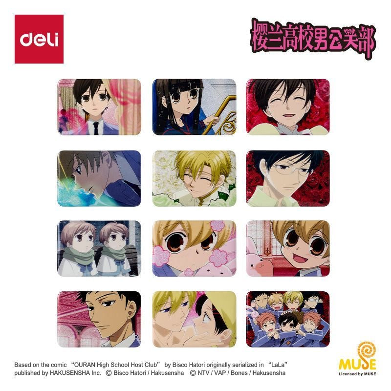 Ouran High School Host Club Scene Illustration Tinplate Badge - Blind Pack
