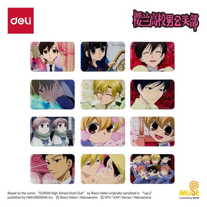 Ouran High School Host Club Scene Illustration Tinplate Badge - Blind Pack