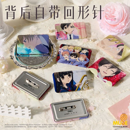 Ouran High School Host Club Scene Illustration Tinplate Badge - Blind Pack