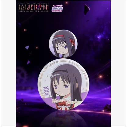 Puella Magi Madoka Magica The Movie [Part 1] Beginnings / [Part 2] Eternal 1+1 Mini Badge - Blind Pack
