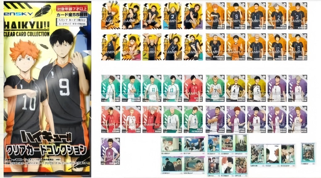 Haikyuu!! Edible Theme Transparent Card Series 1 Blind Pack