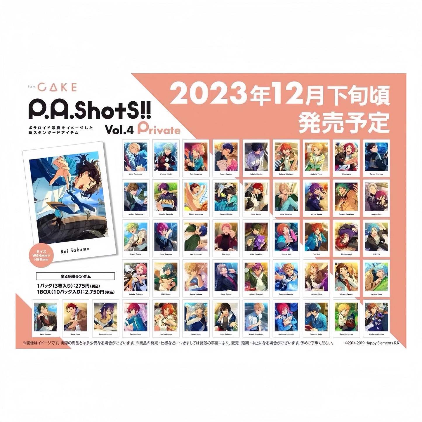 Ensemble Stars Vol. 4 Private Instant Photo Style Collection Blind Pack