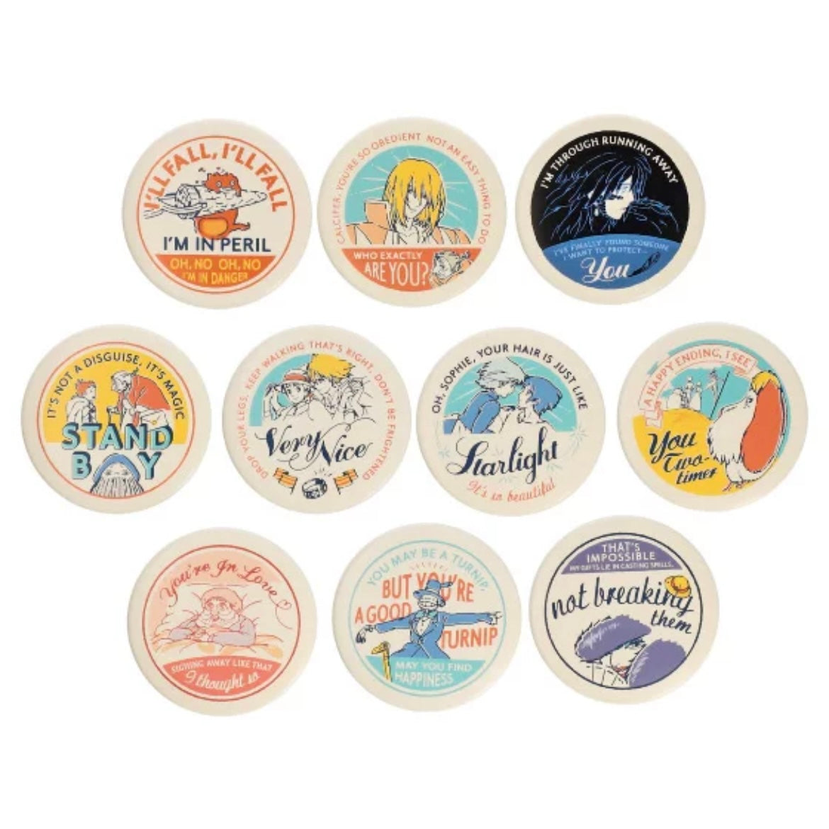 Howl's Moving Castle Bottle Cap Badge