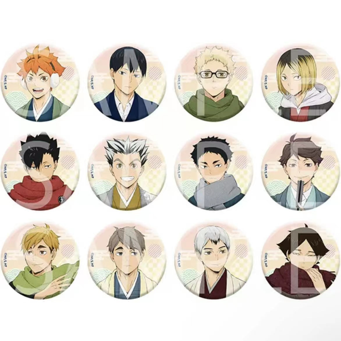 Haikyuu!! Winter Kimono Badge Blind Pack