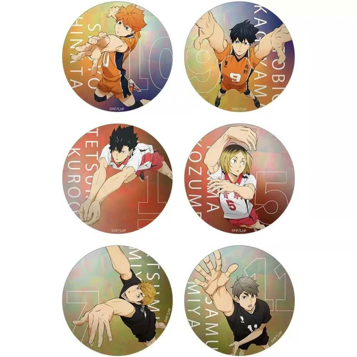 Haikyuu!! JF2021 TOHO Sparkle Volleyball Pose Badge Blind Pack