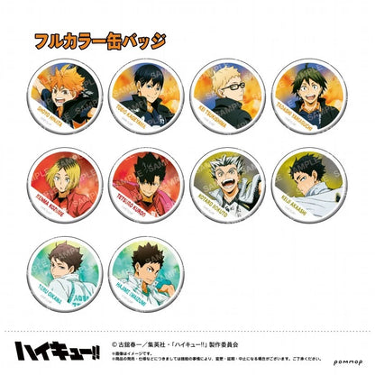 Haikyuu!! Team Flag Can Badge Blind Pack