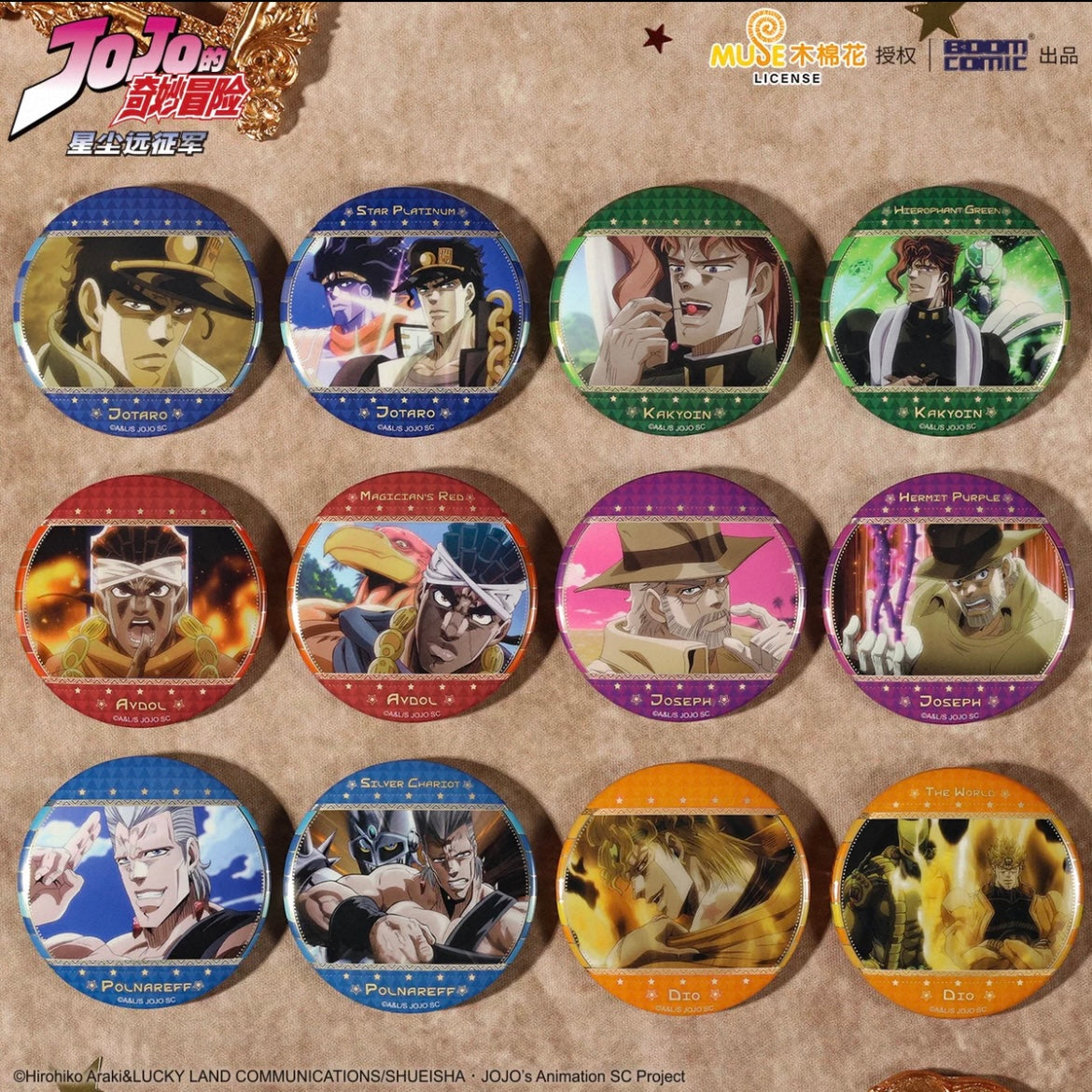 JoJo's Bizarre Adventure Stardust Crusaders Screenshot Badge - Blind Pack