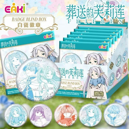 Frieren White Porcelain Tinplate Badge - Blind Pack