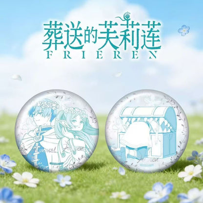 Frieren White Porcelain Tinplate Badge - Blind Pack