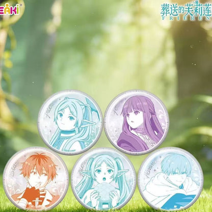 Frieren White Porcelain Tinplate Badge - Blind Pack
