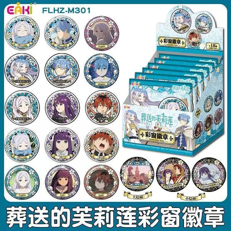 Frieren Stained Glass Tinplate Badge - Blind Pack
