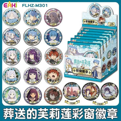 Frieren Stained Glass Tinplate Badge - Blind Pack