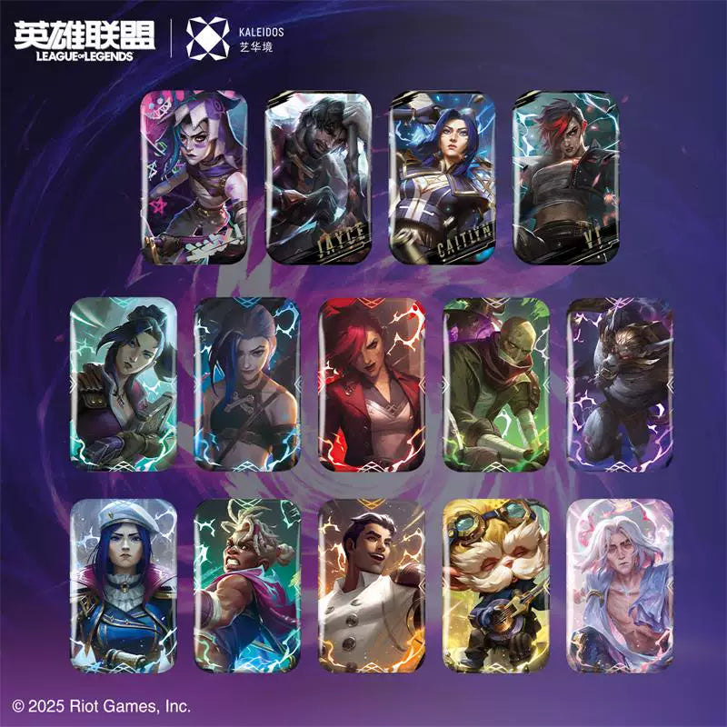 League of Legends Arcane Skin Series Tinplate Badge Blind Box