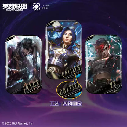 League of Legends Arcane Skin Series Tinplate Badge Blind Box