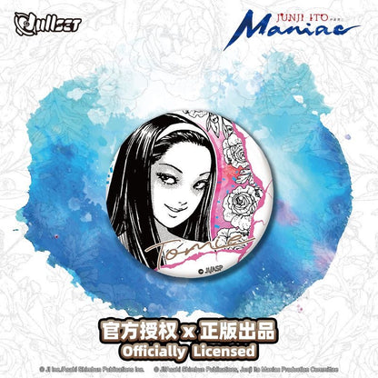 Junji Ito Maniac Tomie Flower Language Series Tinplate Badge - Blind Pack