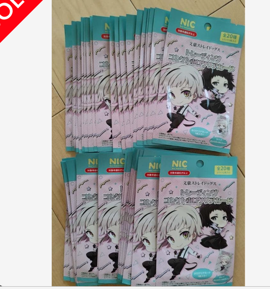 Bungo Stray Dogs Trading Card Collectible Transparent Card - Blind Pack