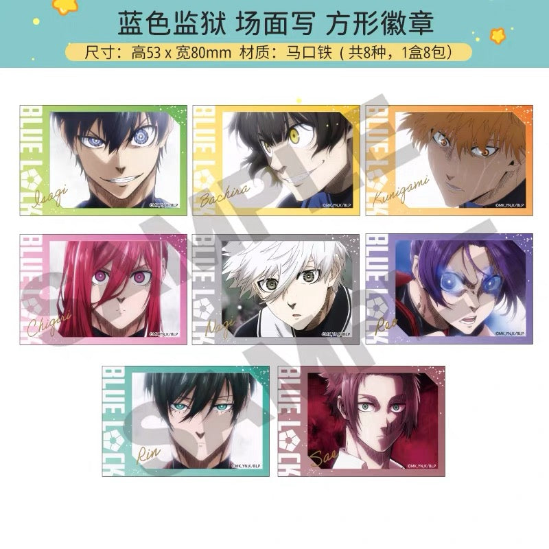 Blue Lock Scene Shot Square Can Badge - Blind Pack