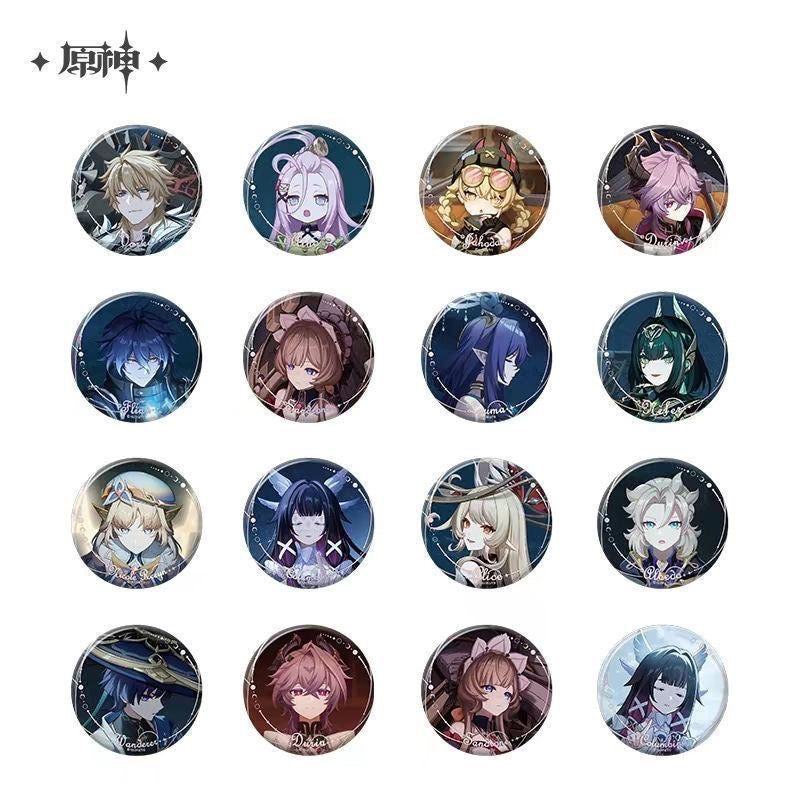 Genshin Impact Moonlit Ballad of the Night Series Character Badge - Blind Pack
