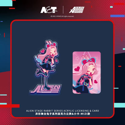Alien Stage Rabbit Series Acrylic Stand & Card