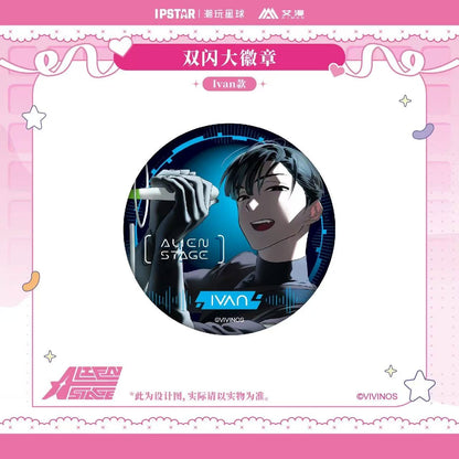 Alien Stage Double Holographic - Can Badge