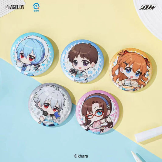 Evangelion Day Off Chibi Badge - Blind Pack