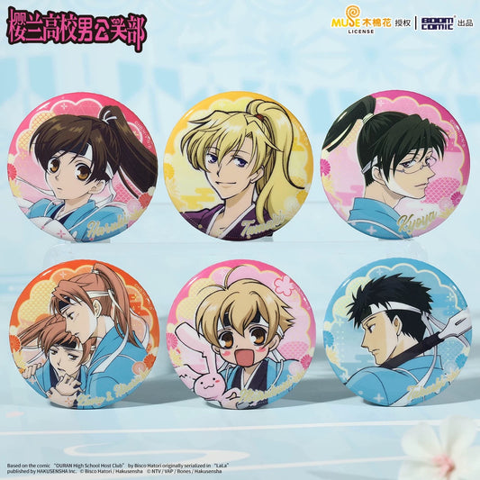 Ouran High School Host Club Japanese Style Series Can Badge - Blind Pack